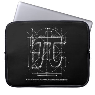 Pi-nummertekening Laptop Sleeve