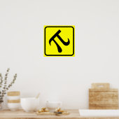 Pi Oversteekzone Poster (Keuken)