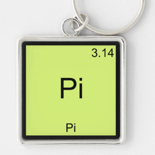 Pi - Pi Funny Wiskunde Element Chemistry T-Shirt Sleutelhanger