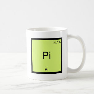Pi - Pi Grappig Wiskunde Element Chemie T-Shirt Koffiemok