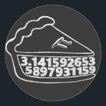 Pi pie chalkboard autocollant<br><div class="desc">Conception des secteurs</div>