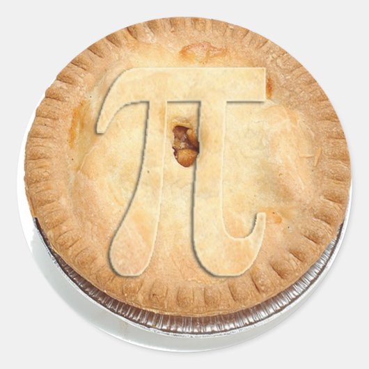 PI PIE CRUST 3.14 RONDE STICKER (Voorkant)