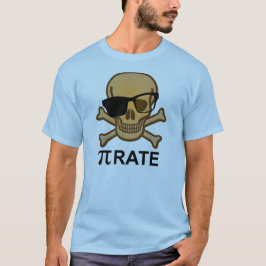 Pi Piraat Grappige Wiskunde Geometrie T-shirt Nerd
