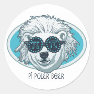 Pi Polar-Beer Ronde Sticker