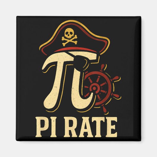 Pi Rate Funny Math Pirate Pi Day 3.14 Teacher  Magneet (Voorkant)