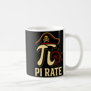 Pi Rate Grappige Wiskunde Piraat Pi Dag 3.14 Leraa Koffiemok