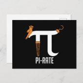 Pi-rate symbool briefkaart (Voorkant / Achterkant)