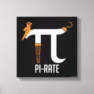 Pi-rate symbool canvas afdruk