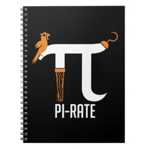 Pi-rate symbool notitieboek