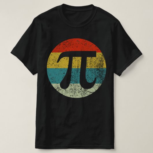 pi retro silhouette 70s t-shirt (Design voorkant)