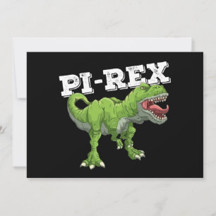 Pi Rex Day Dinosaurus Wiskunde Wiskunde Kaart