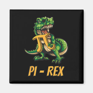 Pi-rex Tyrannosaurus Dinosaur Dino Pi-tag Wiskundi Magneet