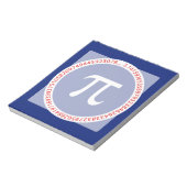 Pi Ring op Navy Blue Notitieblok (Gedraaid)