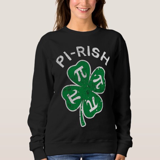 Pi rish Lucky C St Patrick's Day Distress Trui (Voorkant)