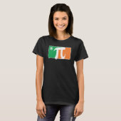 Pi Rish St Patrick's Day Irish Flag C Distressed T-shirt (Voorkant volledig)