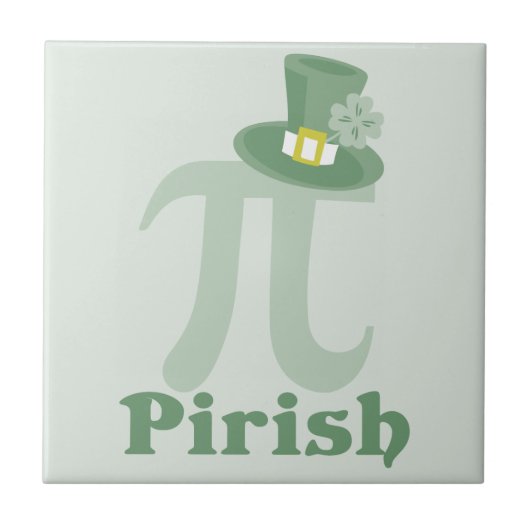 "Pi-rish" Tegeltje (Voorkant)