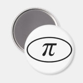 Pi Round Magnet Magneet (Voorkant / Achterkant)