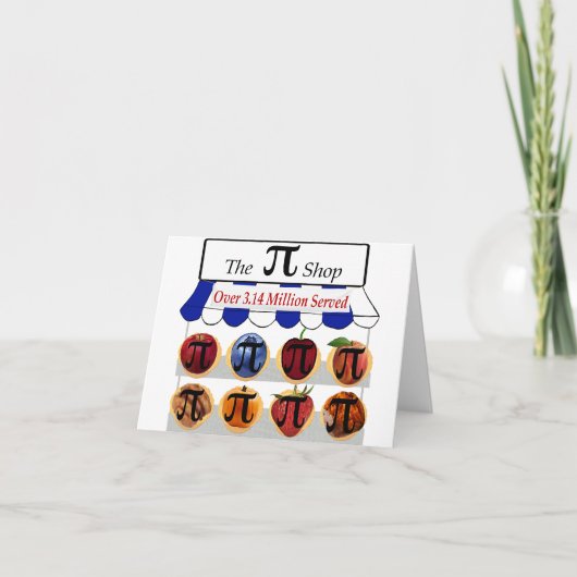 Pi Shop Bedankkaart (Voorkant)