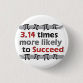 Pi Succes Ronde Button 3,2 Cm (Voorkant)