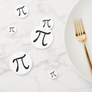Pi-symbolen - Pi Day Confetti