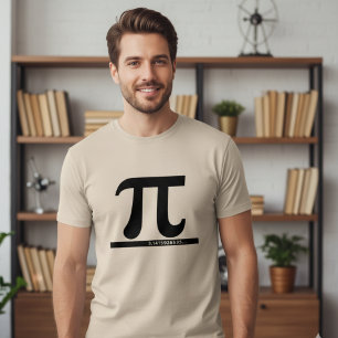 Pi-symbool 3.14 Oneindige Decimale Wiskunde T-shir T-shirt