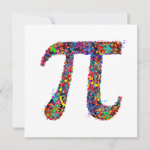 Pi Symbool Action Painting Splatter