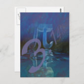 Pi-symbool Briefkaart (Voorkant / Achterkant)