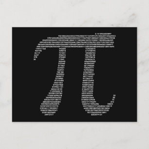 Pi-symbool Briefkaart