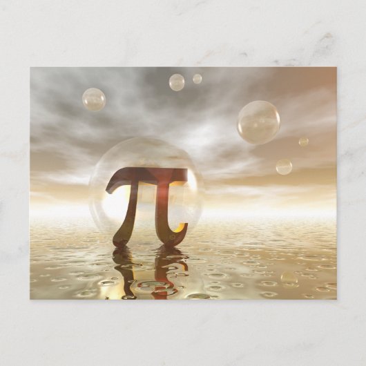 Pi-symbool briefkaart (Voorkant)