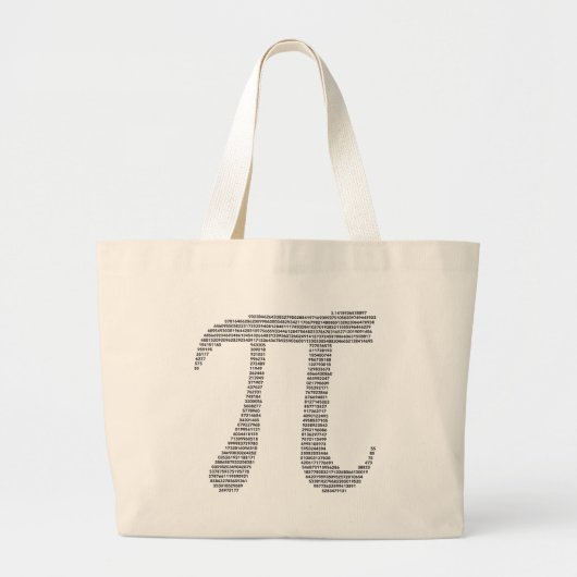 Pi Symbool Canvas tas (Voorkant)