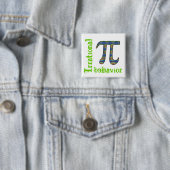 Pi Symbool Irrationeel Gedrag Pin Vierkante Button 5,1 Cm (In situ)
