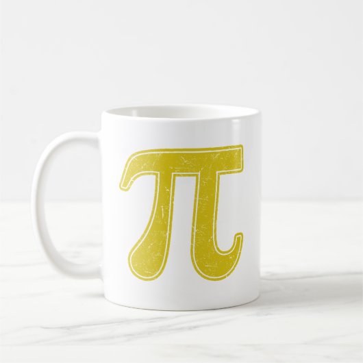 Pi-symbool Koffiemok (Links)