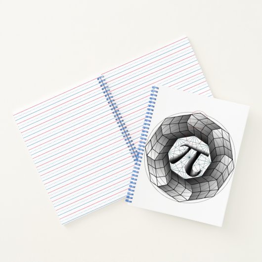 Pi Symbool Optische Illusie Notitieboek voor u (Binnen)