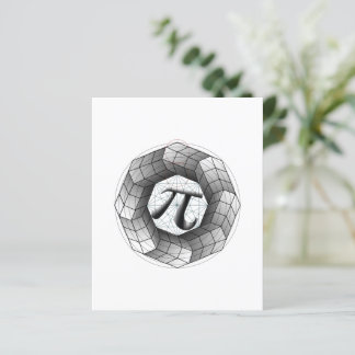 PI Symbool Optische Illusie Papieren Blad voor U