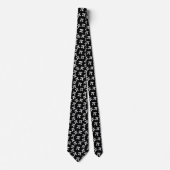 Pi Symbool Pattern Black White Modern Stropdas (Voorkant)