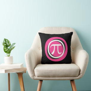 Pi-symbool PINK en -kool Kussen