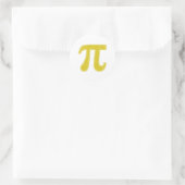 Pi-symbool Ronde Sticker (Tas)