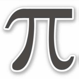 Pi Symbool Sticker