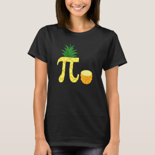Pi Symbool Wiskunde Geek Pineapple Wiskunde Leraar T-shirt