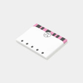 Pi-symbool Wiskunde thema ROZE Post-it® Notes (Schuin)