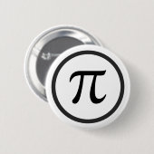 Pi-symboolknoppenbadge Ronde Button 5,7 Cm (Voorkant /achterkant)