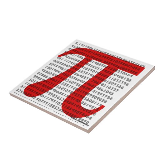 pi tegeltje (Zijkant)