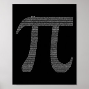 Pi-teken met 10 poster