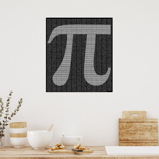Pi tot 10.000 Digits Poster afdrukken (Keuken)