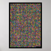 Pi tot op 3,141e decimaal poster (Voorkant)