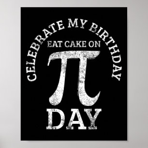 Pi Verjaardag Wiskunde Dag Poster