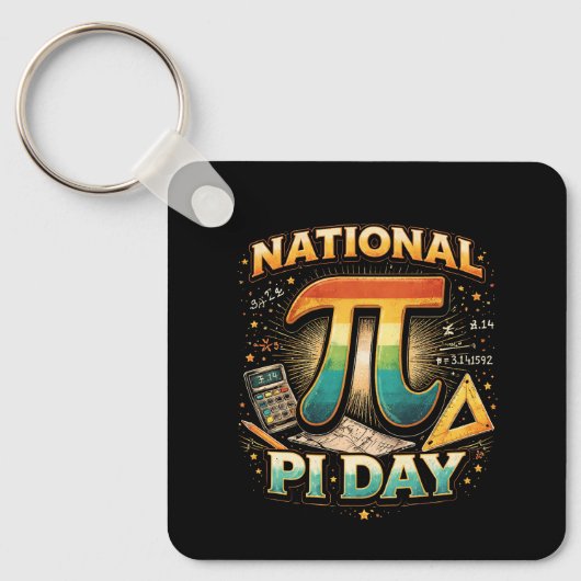Pi vieren sleutelhanger (Voorkant)