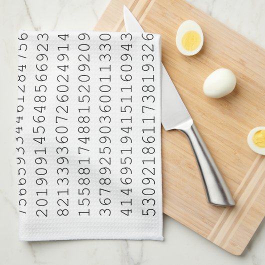 Pi-viering 3,14 Pi-dag Theedoek (Quarter Fold)