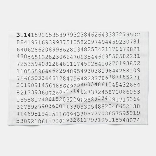 Pi-viering 3,14 Pi-dag Theedoek (Horizontaal)