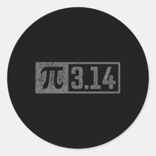 PI voor leraar 314 pi cijfers gelukkig pi dag Ronde Sticker